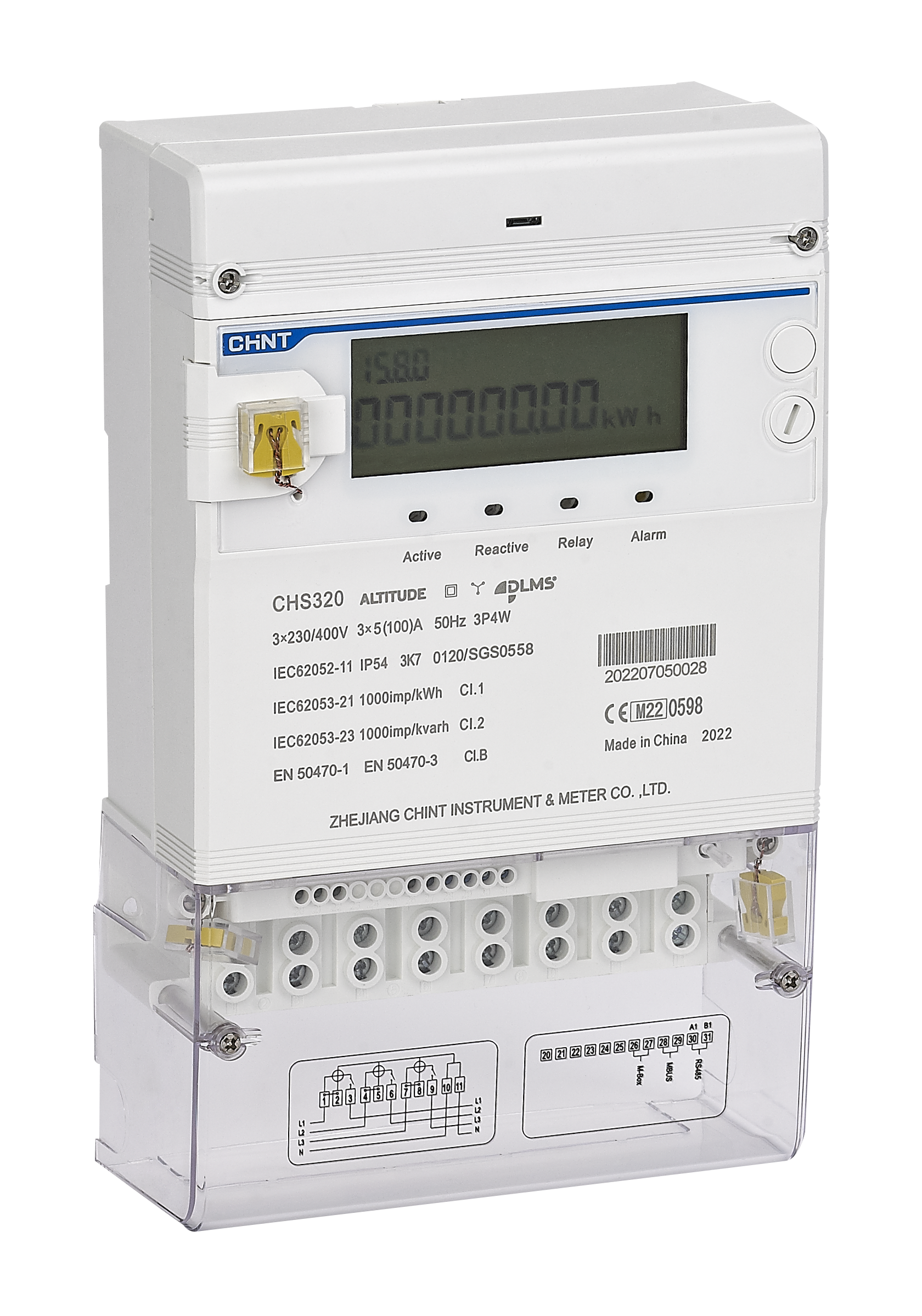 CHS 320 without keypad -Poly Phase Meter-Studio Image-13
